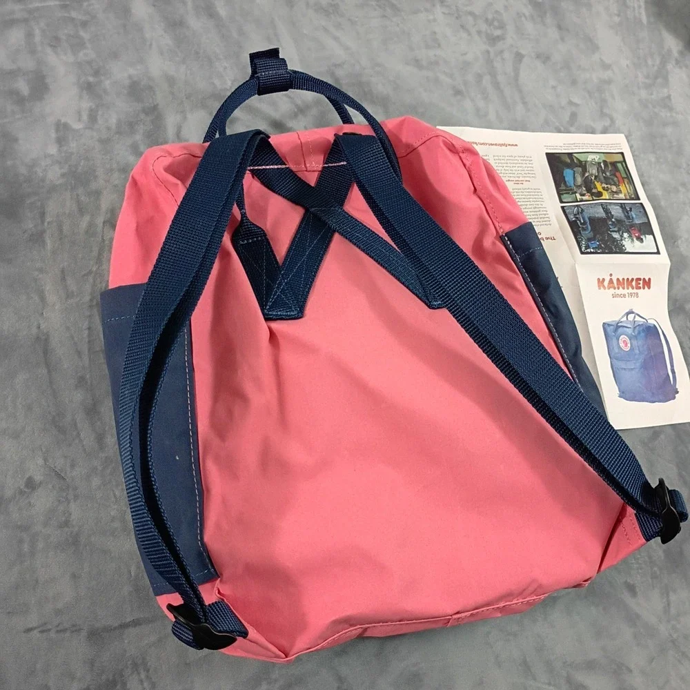 Fjallraven Kanken Classic Backpack Pink Navy Blue Sage Green 02351 SMU
